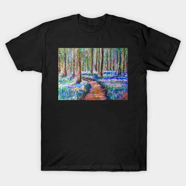 Bluebell Wood T-Shirt by Merlinsmates